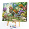 Frameless Painting By Numbers DIY Bicycle Hand Painted Canvas Oil Picture