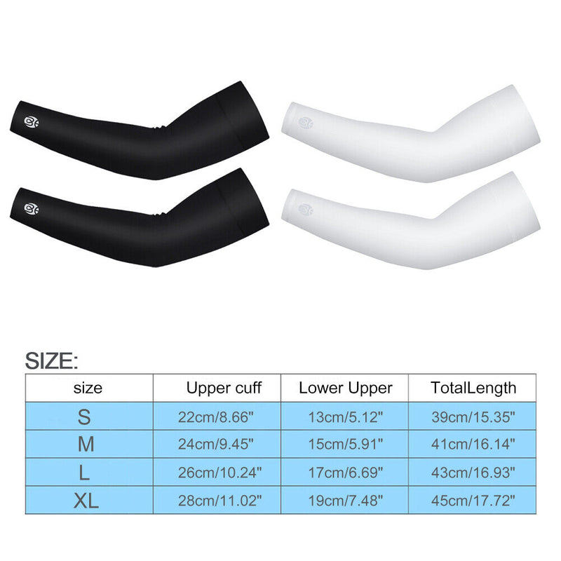 #A WEST BIKING Ice Silk Breathable UV Protection Non Slip Sport Cooling Arm Slee