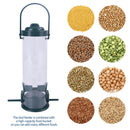 Hanging Wild Bird Seed Feeder Plastic Hummingbird Food Dispenser Automatic