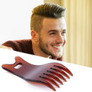Men Salon Large Tooth Hairdressing Comb Plastic Styling Comb (Glossy Brown)