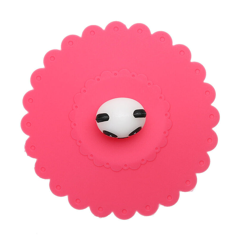 Cute Anti-dust Silicone Glass Cup Cover Coffee Seal Lid Cap (Panda)