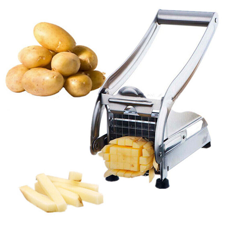 Stainless Steel Vegetable Potato Chips Slicer Cutter French Fries Making Tool