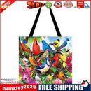 Birds Printed Shoulder Shopping Bag Casual Large Tote Handbag (40*40cm)