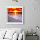 5D DIY Diamond Painting Seawater Sunrise Full Drill Cross Stitch Mosaic Kit