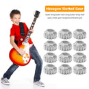 12pcs Guitar Hexagonal Open Gear Tuners 1/15 Ratio Guitar Instrument Accessories