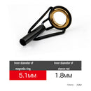 Stainless Steel Fishing Top Rod Guide Ring Fishing Pole Repair Kit (1.8mm) Newly