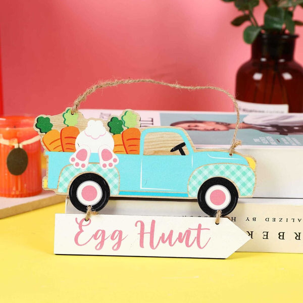 Dwarf Carrot Car Pendant Happy Easter Easter Plaque Easter Hanging Ornaments