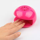 Durable Cute Finger Toe Nail Art Tip Polish Blower Dryer Eco-Friendly Pink