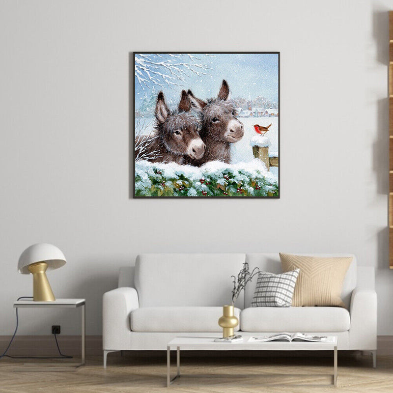Diamond Painting 5D Full Round Drill Mosaic DIY Donkey Bird Kit Bedroom Decor
