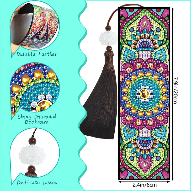 5D DIY Diamond Painting Bookmark Mandala Mosaic Tassel Book Crafts (FQY014)