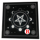 Tarot Card Tablecloth Divination Altar Cloth Corduroy 49x49cm (Style B)