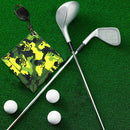 Double-Sided Golf Ball Cleaning Towel Cloth with Carabiner Hook Golf Accessories