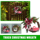 Red Truck Christmas Wreath Garland Door Ornaments Xmas Party Wall Home Dec 7T\