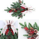 50cm Christmas Decorations Upside Ddown Rattan Christmas Tree Christmas Wreath