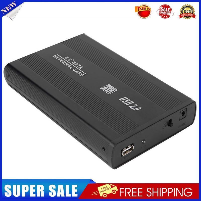 3.5 inch Hard Disk Drive Case SATA to USB2.0 Adapter External HDD Enclosure