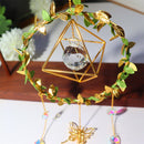 #A Crystal Wind Chimes Butterfly Star Moon Love Prisms Light Catcher Home Orname