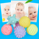 1set Textured Multi Infant Hand Ball Tactile Senses Training Massage Soft Ball