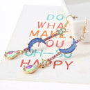 Beautiful Fashion Jewelry Blue moon&star Woman earrings S1Z7 W8P5