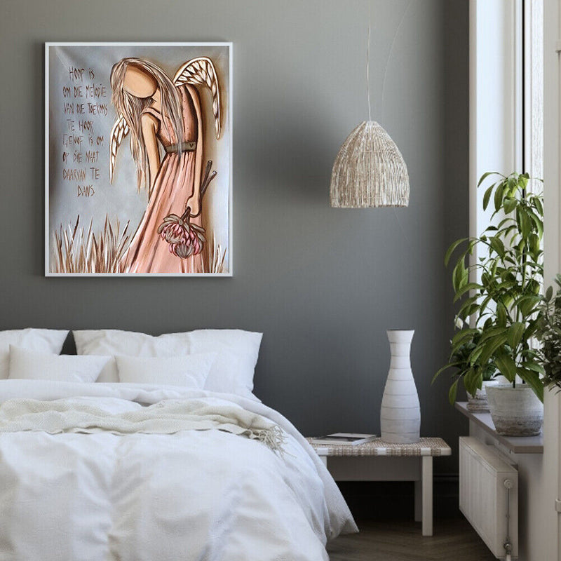 Broken Angel Canvas Painted Oil Paint By Numbers Wall Art Modern Bedroom Decor