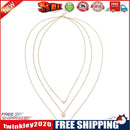 Simple Women Multi Layers Star Heart Clavicle Chain Geometry Alloy Necklace
