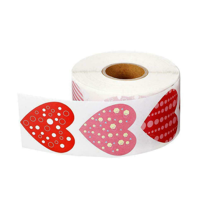 500pcs/ Roll Valentine's Day Love Sealing Stickers Stickers Packaging J8Z2
