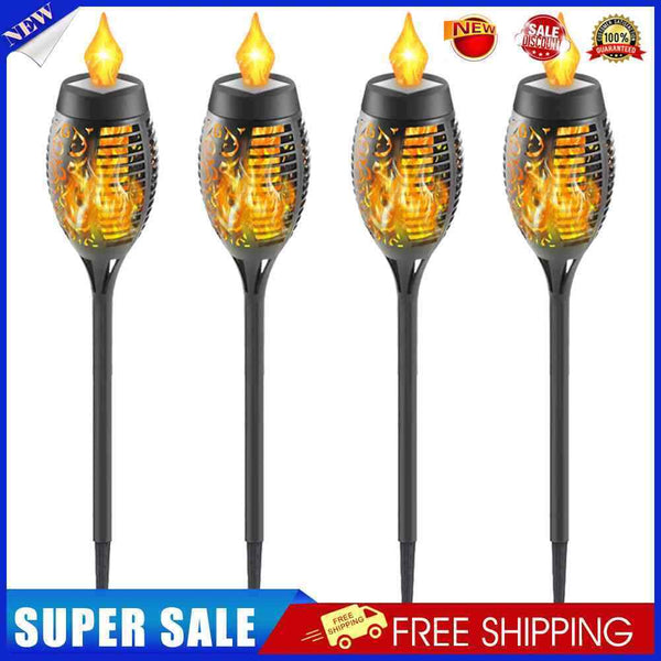 #A Solar LED Flame Torch Lights Outdoor Waterproof IP65 Pathway Lawn Landscape L