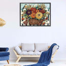 DIY Full Square Drill Diamond Painting Mosaic 5D Color Flowers Bird Ornament Kit