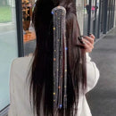 Shine Full Rhinestone Hairpins Tassel Crystal Wedding Banquet Bling Hair Clips