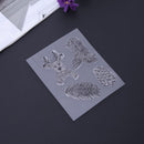 Silicone Rubber Stamp + Cutting Dies Stencil Frame Scrapbook Christmas