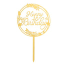 Dessert Sticks DIY Cupcake Decor Cake Topper Always Mr&Mrs Happy Birthday