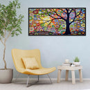 5D Art Diamond Painting DIY Full Round Drill Colorful Tree Mosaic Kit Pictu