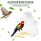 Plastic Window Bird Feeder, Transparent, Suction Cup, House Shape Birdfeeders