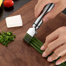 Tomato Onion Shredder Vegetables Slicer Cutting Aid Holder Guide Slicing Fork