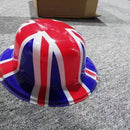 Jubilee Party Team Print GB Bowler Hat British Royal Union Jack Flag Dress Up