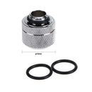 14mm G1/4 Acrylic Hard Pipe Fitting Hand Turn 3 Rounds for PC Computer Water