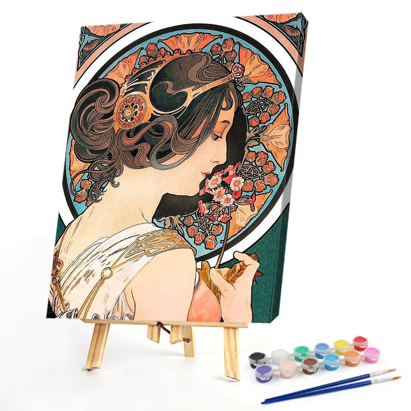 Frameless Oil Painting By Numbers DIY Kit Goddess Drawing On Canvas Art Craft