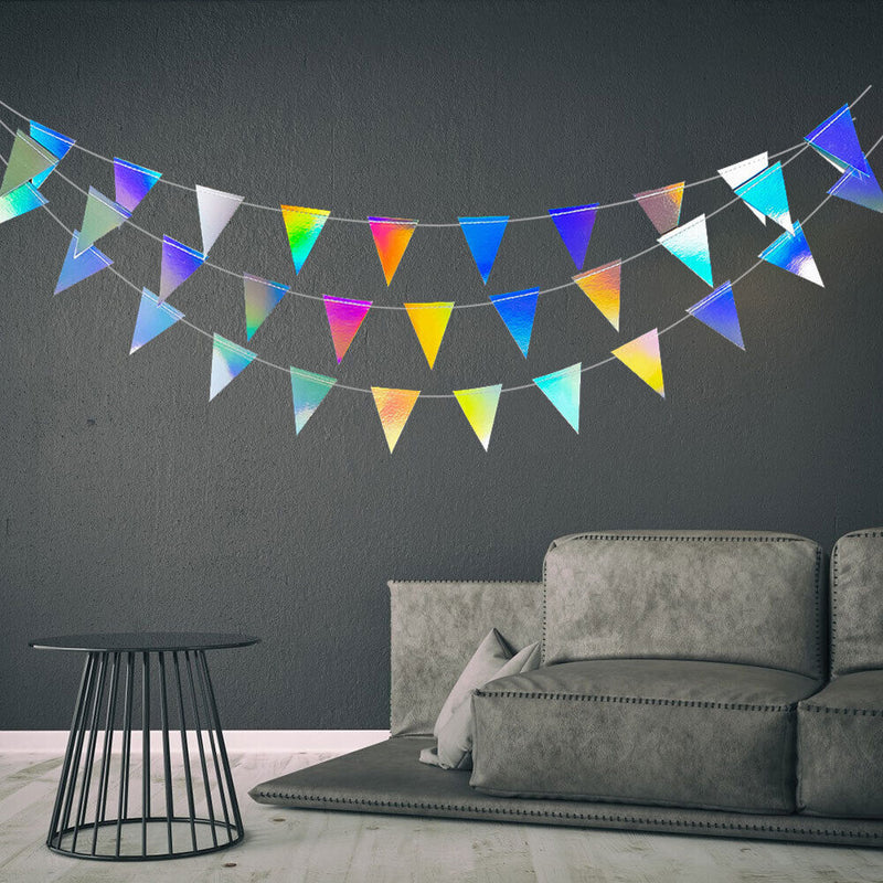 Star Paper Garland Ornaments Birthday Party DIY Wedding Decor (Triangle)