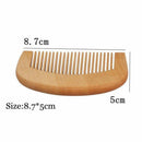 Hairdressing Peach Wood Mustaches Brush Fine Coarse Teeth Beard Hair Comb