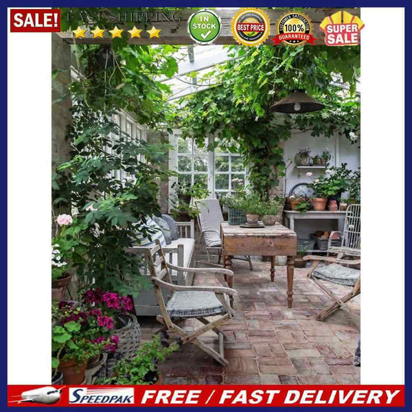 40x50cm Colorful DIY Paint By Numbers Kit Courtyard Corner Scenery Art Gift