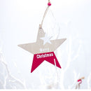 Christmas Tree Decoration Xmas Hanging Wooden Ornaments  Snowman/Elk/Angel