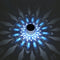 Solar LED Hollow Hanging Ball Light Outdoor Waterproof Garden Lamp (Blue) Newly