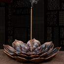 Lotus Sandalwood Censer Household Buddha Bronze Nasturtium Incense Plate Holder