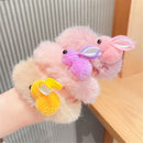 Rabbit Hair Accessories Ponytail Holder Plush Hair Ring Hair Tie Hair Band