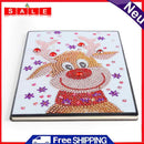 DIY Christmas Elk Special Shaped Diamond Painting 60 Pages A5 Students Notebook
