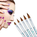 5X Sable Kolinsky Acrylic Nail Art UV Gel Carving Brush Set Too Glitter C3W3