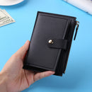 Women Fashion Leather Credit Card Wallet Card Case Ladies Casual Mini Coin Pu