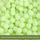 100pcs 6mm 8mm Round Luminous Glow Rig Beads Bass Fishing Lure Float Tackles