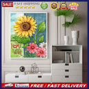 Letter Sunflower Oil Paint By Numbers Kit DIY Acrylic Painting Home Decoration