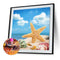 5D Diamond Painting DIY starfish Full Drill Round Wall Picture Newly