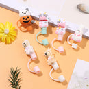 Proof Drinking Dust Cap Straw Tips Cover Silicone Straw Plug Cup Accessories